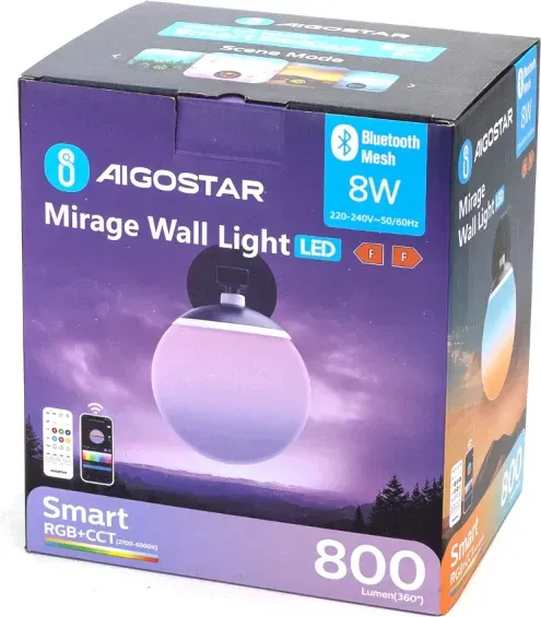 Aigostar WL08 - Cloud Wandleuchte - BLE-Mesh 8 W 220–240 V