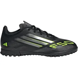 adidas F50 Club TF Kinder Core Black/Iron Met./Lucid Lemon 36