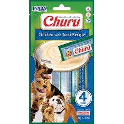 INABA DOG Churu Huhn mit Thunfisch 4x14g