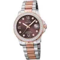 Jaguar Damen Uhr Analog Luxus silber rosegold D2UJ894/2 -