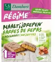 Damhert Régime Barre de repas Noisettes & chocolat high protein 240 g