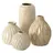 Boltze Vase Zalina 4-teilig Blumenvase Keramik Vase für Trockenblumen Pampasgras,