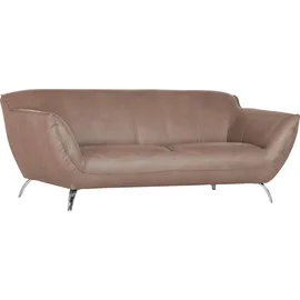 GUTMANN FACTORY 2-Sitzer GUTMANN FACTORY "Venezuela", braun (hellbraun), B:205cm H:83cm T:100cm, Sofas