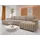 Mirjan24 Wohnlandschaft Hugo U, Wohnzimmer Eckcouch mit Schlaffunktion und Bettkasten, Ausziehmechanismus DL, U-Form (Farbe: Manila 21) - Braun