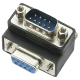 Renkforce Seriell Adapter [1x D-SUB-Stecker 9pol. - 1x D-SUB-Buchse 9pol.] Schwarz