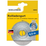 SCHELLENBERG Rolladengurt MAXI, 23 mm 6 m grau