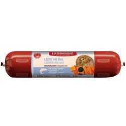 Fleischeslust Classic Lachs mit Rind, Karotte, Kokosflocken & Spirulina 800g