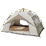 PAKICETUS Small Instant Tent, 1-2 Person 3 Season Waterproof Polyester Pop Up Tent, 30 Seconds Quick Setup, Lightweight Portable for Hiking Camping Backpacking Beach (Small 2 Doors and 2 Windows)