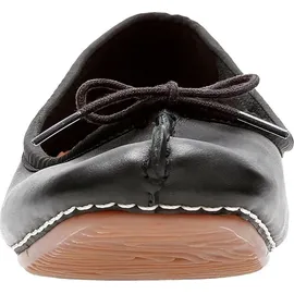 CLARKS Freckle Ice Ballerinas Black Leather 37 1/2