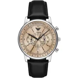 Emporio Armani Herren Analog Quarz Uhr mit Leder Armband AR11634