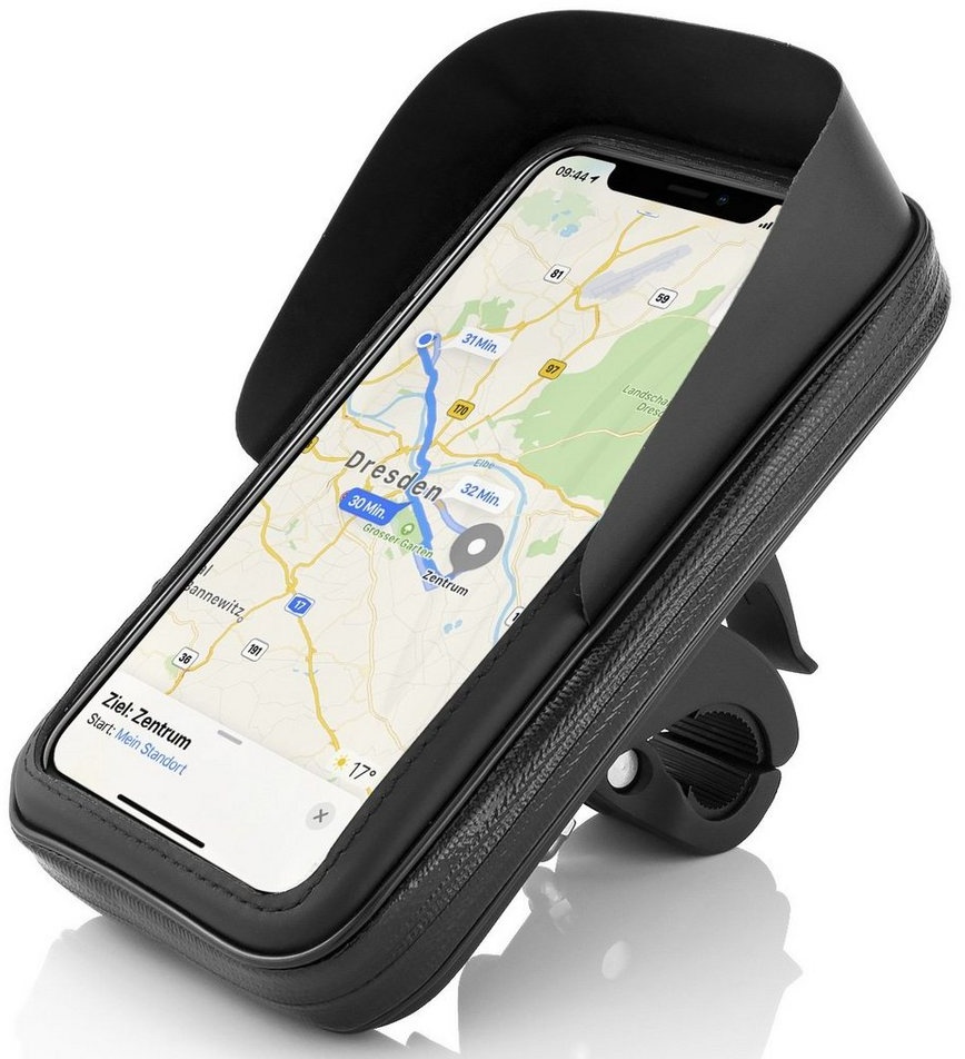 MidGard Fahrrad- & Motorrad-Halterung Tasche f Handy Smartphone 5,7 - 6,3 Zoll Smartphone-Halterung