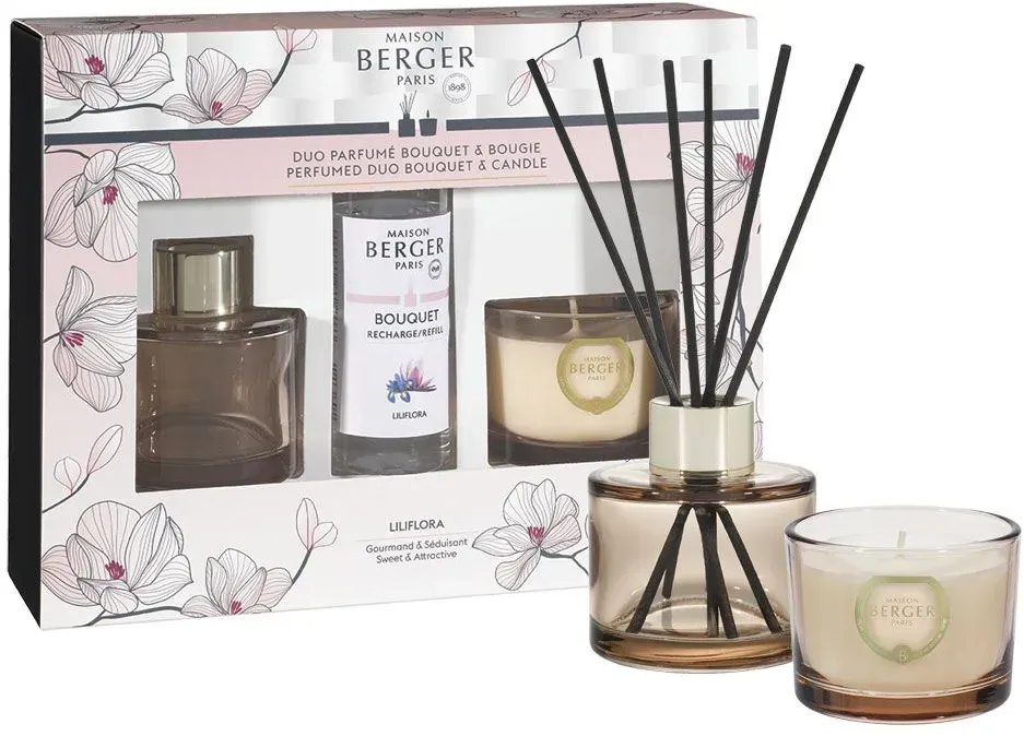 Bolero - Liliflora Raumduft Set Diffuser + Duftkerze
