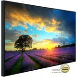 Papermoon Infrarotheizung Lavendelfelder«, Matt-Effekt - bunt