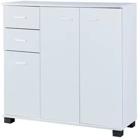 [en.casa] Sideboard Crimla 76x80x28cm Weiß