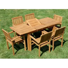 ASS Altenburger Teakholz Set 7-tlg. Braun