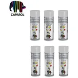 6x Lackspray Acryl Sprühlack Seidenmatt Lichtgrau Caparol