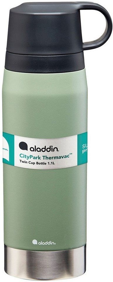 Preisvergleich Produktbild aladdin Thermoflasche CitzPark Thermavac, Edelstahl, 1.1 Liter grün