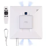 Sichler Haushaltsgeräte Profi-WLAN-Fensterputzroboter mit 4 Sprühköpfen, Fernbedienung, App