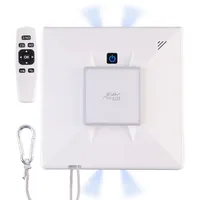 Sichler Haushaltsgeräte Profi-WLAN-Fensterputzroboter mit 4 Sprühköpfen, Fernbedienung, App