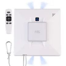 Sichler Haushaltsgeräte Profi-WLAN-Fensterputzroboter mit 4 Sprühköpfen, Fernbedienung, App