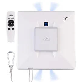 Sichler Haushaltsgeräte Profi-WLAN-Fensterputzroboter mit 4 Sprühköpfen, Fernbedienung, App
