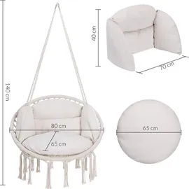 DETEX Hängesessel 150kg belastbar Beige