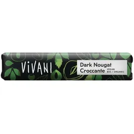 Vivani Dark Nougat Croccante Riegel bio