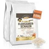 Flohsamenschalen 95% 2 x 500 g Sparpack Psyllium Husks glutenfreie Ballaststoffe