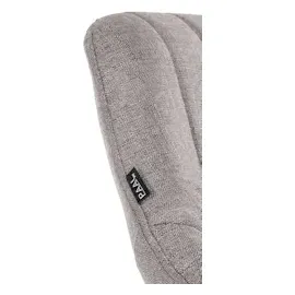 CLP Barhocker Milet Stoff grau/chrom