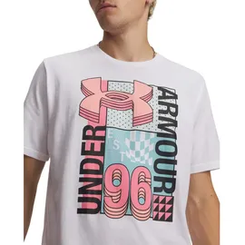 Under Armour Logo Collage SS white posh pink XL