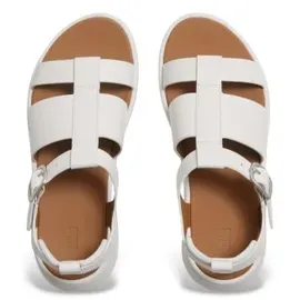 FitFlop F-MODE LEATHER FLATFORM Fisherman Damen Urban White 39