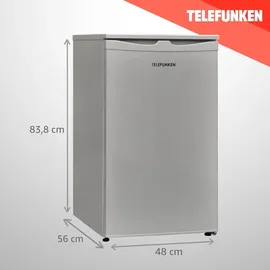 Telefunken CF-32-152-S Kühlschrank (82 l, 838 mm hoch, Silber)