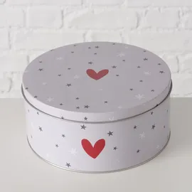 Boltze Dosen zur Aufbewahrung ANELLA Ø 14-20 cm 3-tlg. grau