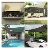 vidaXL Sonnensegel Oxford-Gewebe Rechteckig 2x5 m Braun