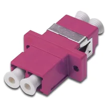 Digitus LWL Kupplung Duplex LC auf LC MM OM4 Violett