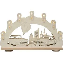 SAICO 3D-Lichterbogen Trabant und Wartburg 60 x 48 x 12 cm