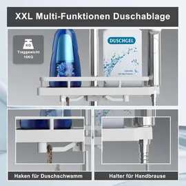 dylin gmbh Thermostat Duschsystem mit Duscharmatur Chrom 70cm