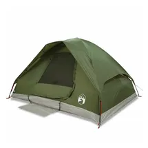 vidaXL Kuppel-Campingzelt 4 Personen Olivgrün