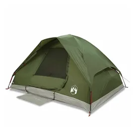 vidaXL Kuppel-Campingzelt 4 Personen Olivgrün