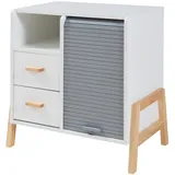 [en.casa] Kvaefjord 66 x 60 x 40 cm Weiß/Grau