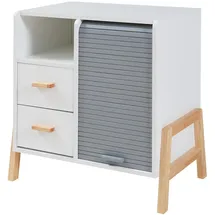 [en.casa] Kvaefjord 66 x 60 x 40 cm Weiß/Grau
