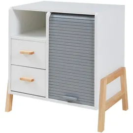 [en.casa] Kvaefjord 66 x 60 x 40 cm Weiß/Grau