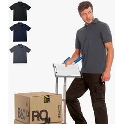 B&C - Workwear Blended Poloshirt mit Tasche 'Energy Pro'