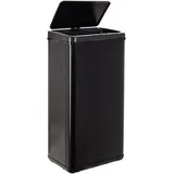well home mobiliario & decoración Intelligenter Mülleimer ohne Beine mit automatischem Öffnen oder manuellem Kontakt, 60 l, Höhe: 79,5 x 35,5 x 26 cm, Schwarz.