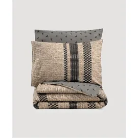 l'essentiel linge de maison Arlo Braun 140 x 200 cm + 80 x 80 cm