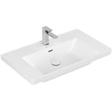 Villeroy & Boch Subway 3.0 Schrankwaschtisch 800 x 470 mm, 1 Hahnloch, mit Überlauf, Stone White