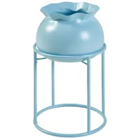 [en.casa] Blumenständer Assen 31,5x19,5 cm Hellblau