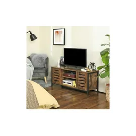 VASAGLE LTV43BX Lowboard 110 x 50 Braun Metall/Spanplatte/Holzwerkstoff