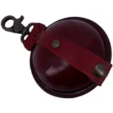 Mika Schlüsselanhänger / Kleingeldbörse groß Sattelleder 9cm rot