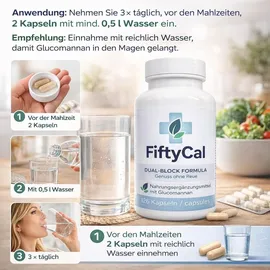 fifty cal Glucomannan Kapseln 126 St.